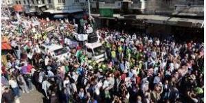 أردنيون يشاركون في وقفات ومسيرات رفضا لاستمرار العدوان على غزة
