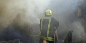 انتداب الأدلة الجنائية لمعاينة حريق جراج ببولاق الدكرور