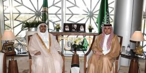مندوب المملكة الدائم لدى الجامعة العربية يلتقي رئيس البرلمان العربي